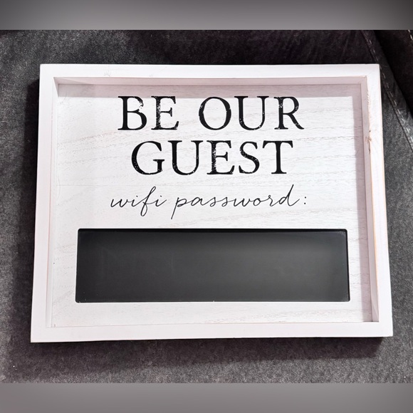 WiFi password board for your house guests, use chalk to write on & easily erase - Picture 1 of 2